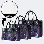 Cancer Starry Sky - Leather Handbag