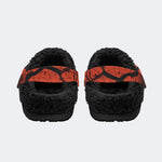 Halloween Moon Cat - Fur Lined Slippers/Sandals