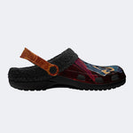 Dark Hell Demon Head - Fur Lined Slippers/Sandals