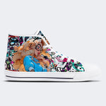 Alice In Wasteland High Top Canvas Shoes