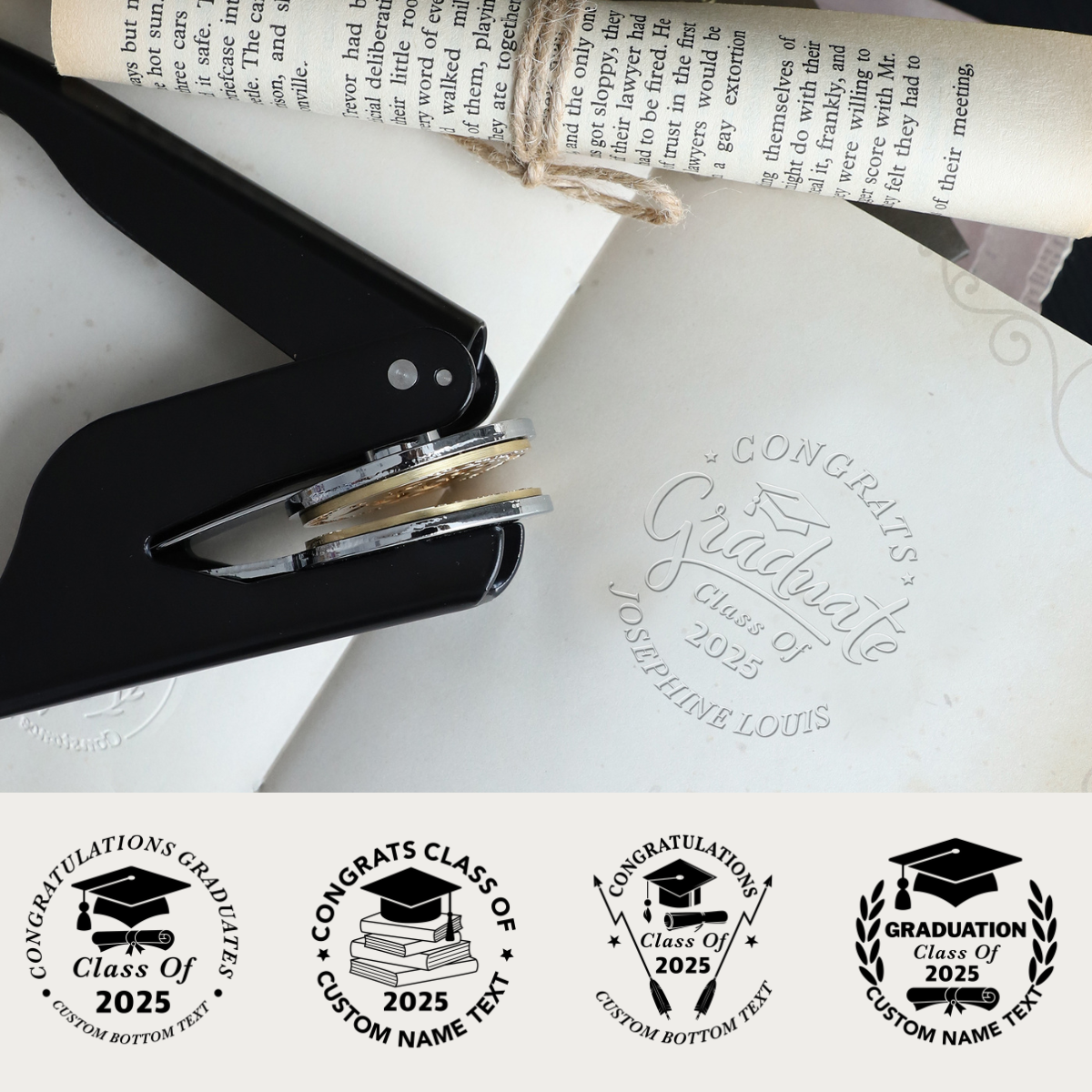 Graduation Season Custom Book Embosser
