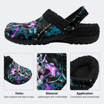 Tech Skull Art - Fur Lined Slippers/Sandals