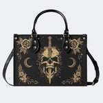 Skull Dagger Moon Rose Print Handbag Factory Direct Sales