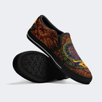 Unisex Skull Graphic Print - Slip On Shoes