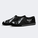 Unisex Skull Print - Slip On Shoes