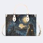 Star Moon Castle Figure Print Handbag Factory Direct Sales
