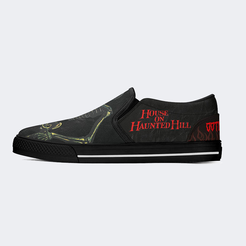 Unisex Horror Movie Print - Slip On Shoes