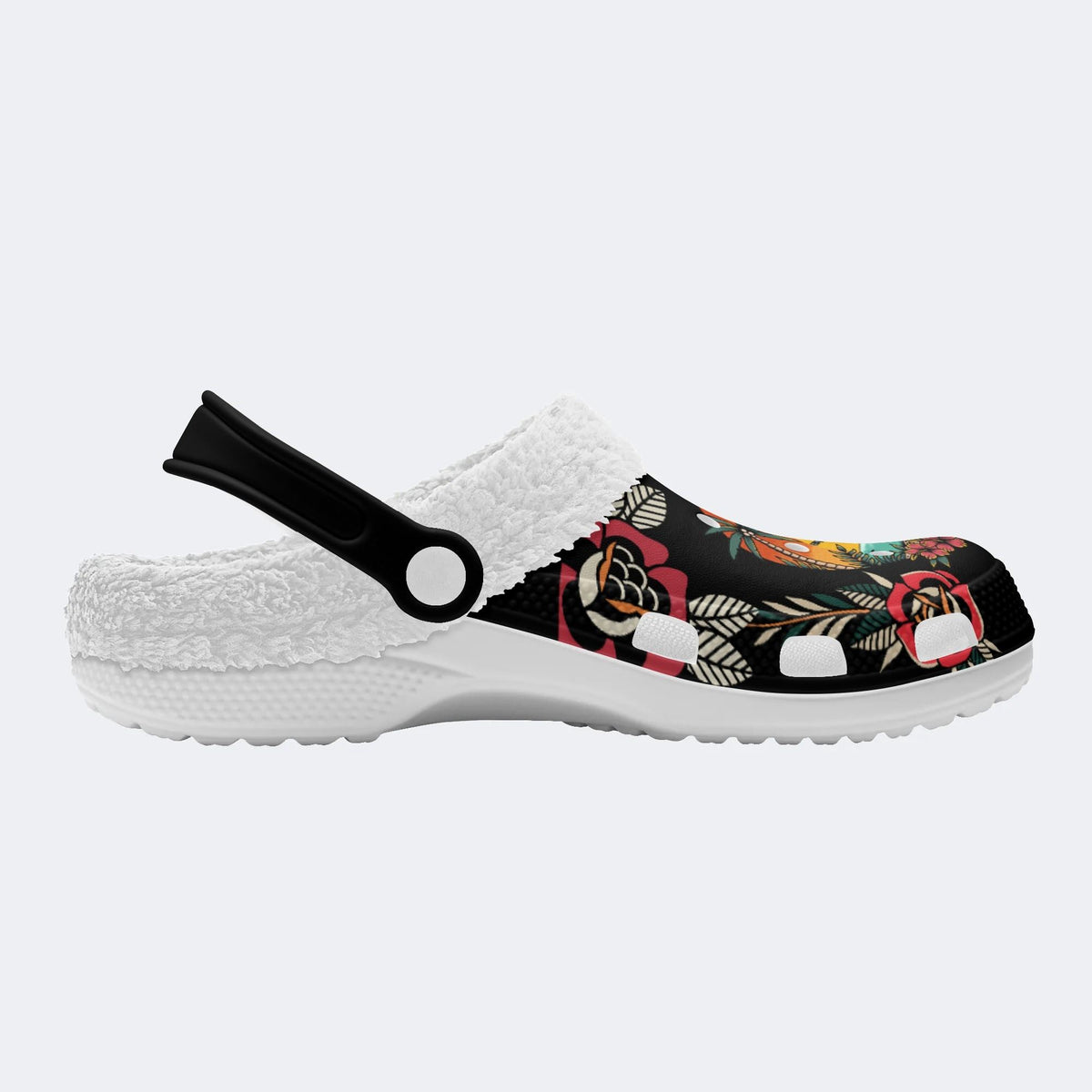 Tactical Parrot Print - Fur Lined Slippers/Sandals