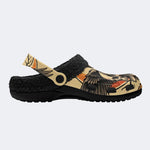 Reaper’s Whisper Print - Fur Lined Slippers/Sandals