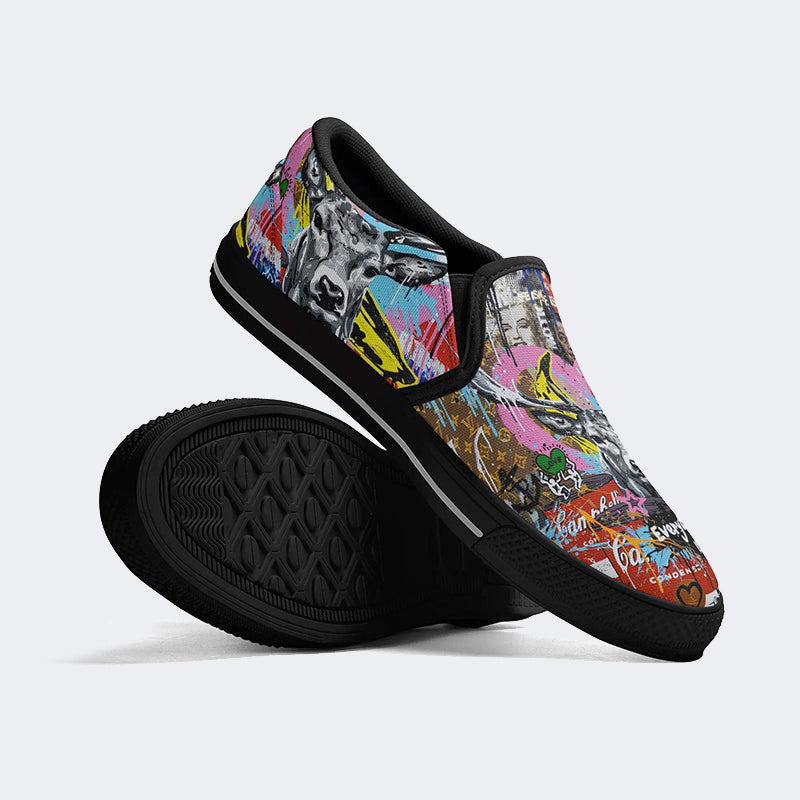 Everything Is Possible Print - Slip On Shoes