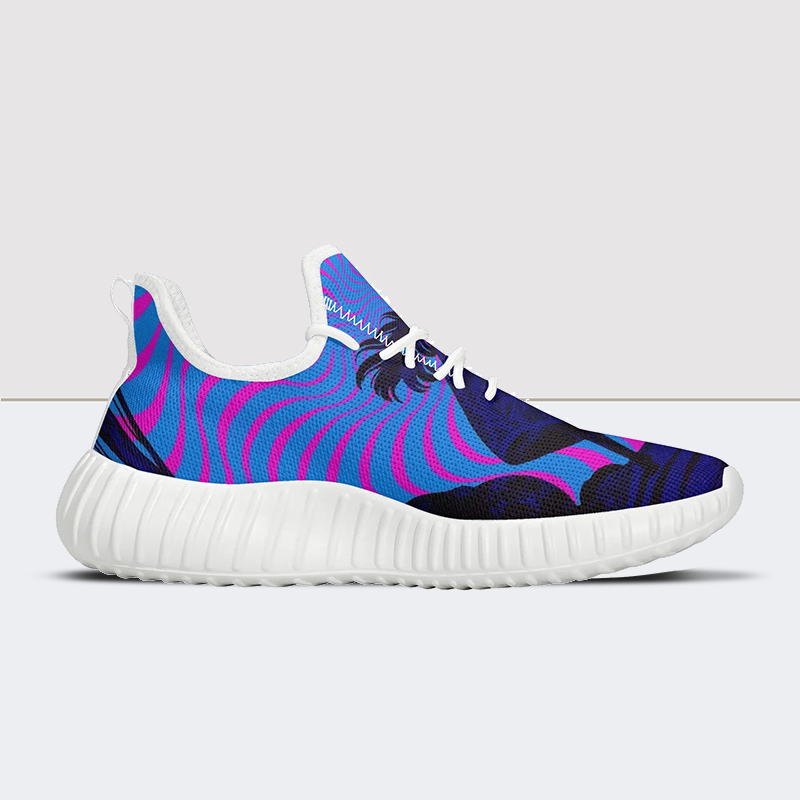 Sneakers aus Netzstoff mit Ncturnal-Print