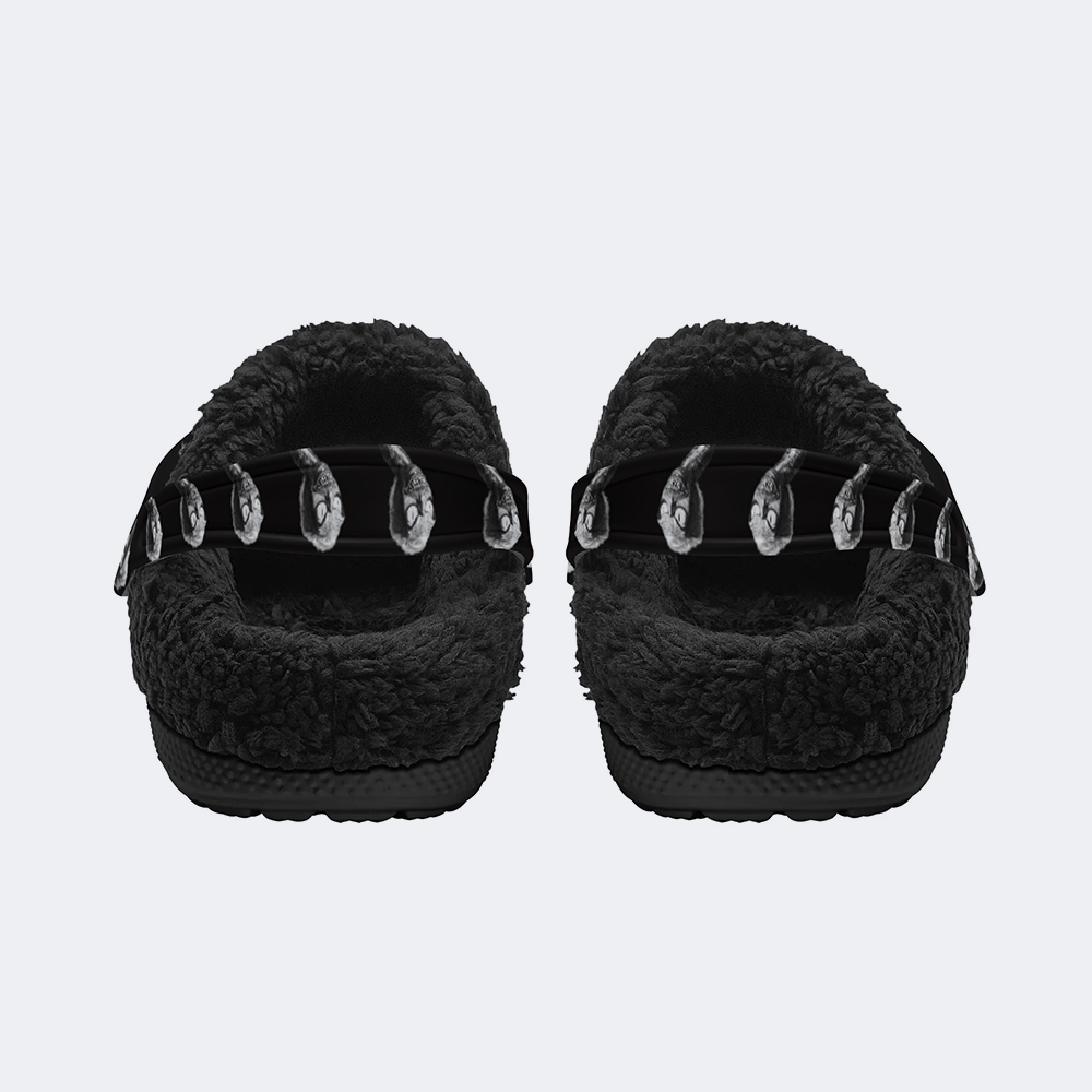 Unisex Horror Print - Fur Lined Slippers/Sandals