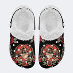 Cowboy Frog Print - Fur Lined Slippers/Sandals