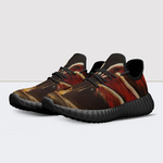 Skeleton Demon Print Mesh Knit Sneakers