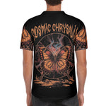 Retro Fire Butterfly - Men's Short Sleeve Baseball Jersey