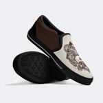 Unisex Horror Skull Print - Slip On Shoes