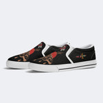 Vintage Death Moth Print - Slip On Shoes
