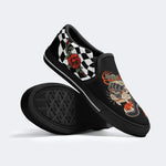 Japanese Frog And Panther Print - Slip On Shoes