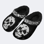 Vintage Kitty Skull Unisex - Fur Lined Slippers/Sandals