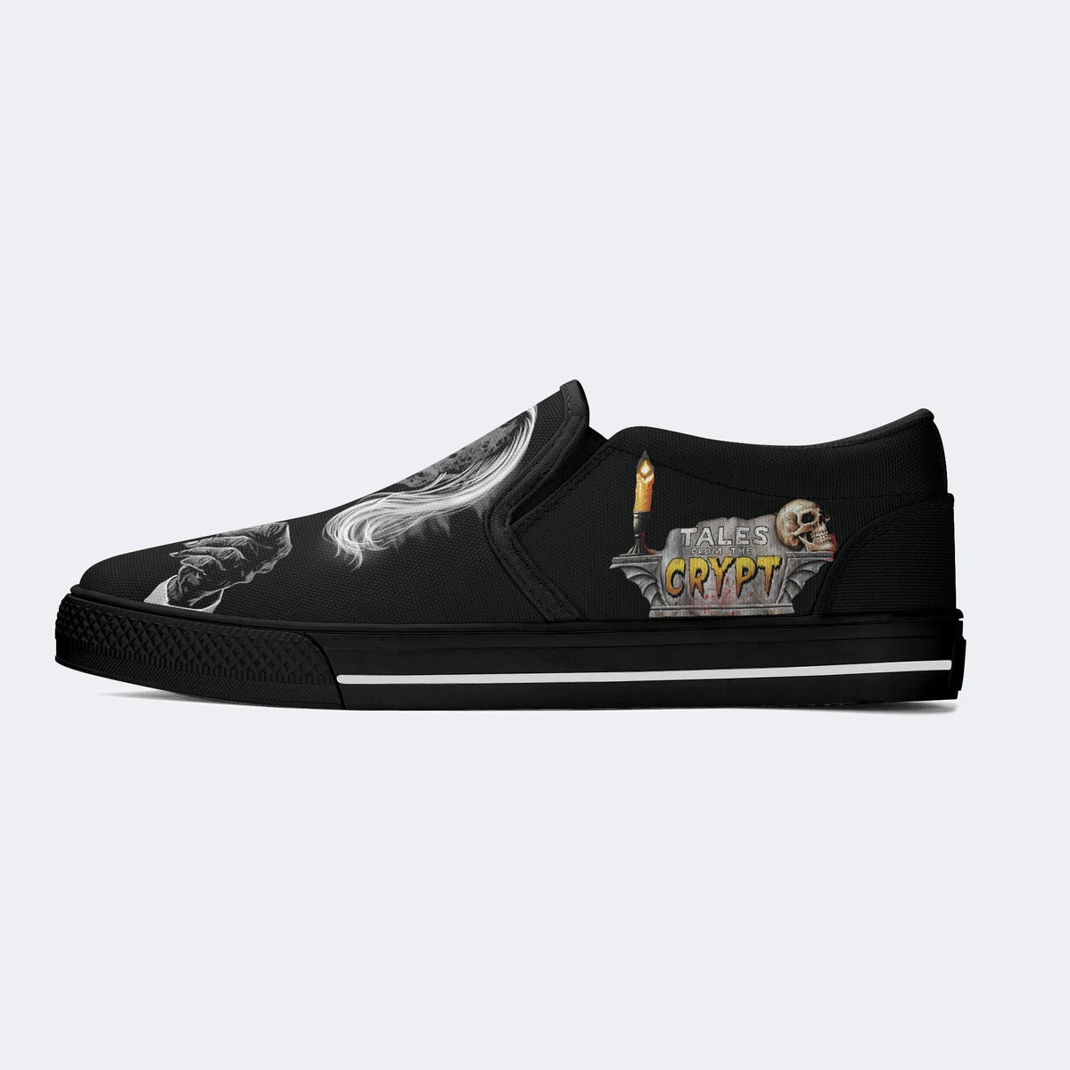 Chaussures à enfiler unisexes Tales Crypt Zombie Art Print 