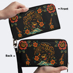 Black Panther Print - Leather Wallet
