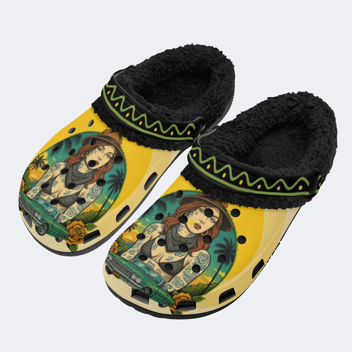 West Coast - Fur Lined Slippers/Sandals
