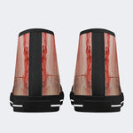 Weird Blood Dark Horror Gothic Halloween Vintage Art Print - Slip On Shoes - High Top Canvas