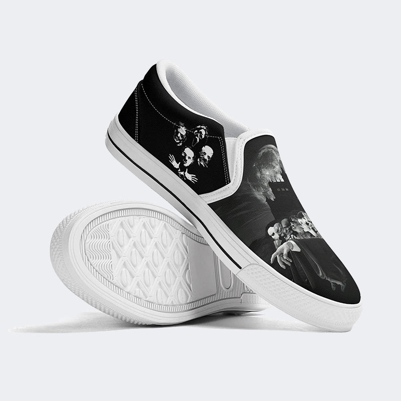 Unisex Horror Movies Print - Slip On Shoes