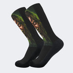 An Excellent Day For An Exorcism Print - Crew Socks