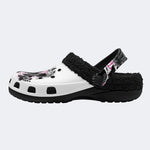 Gothic Dark Butterfly - Fur Lined Slippers/Sandals