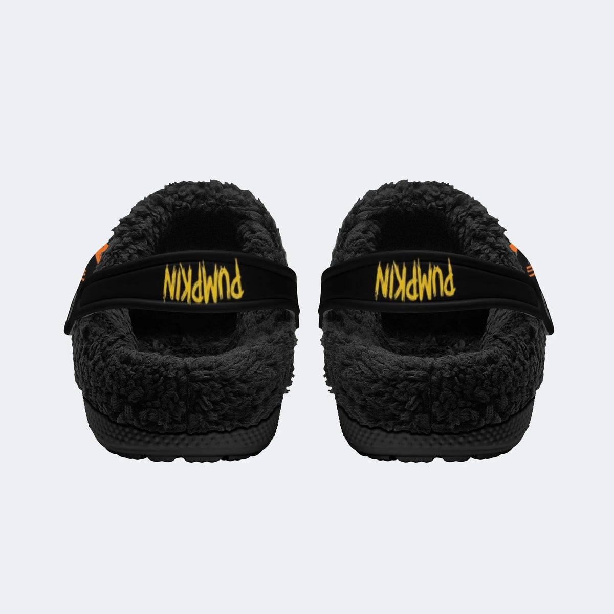 Gothic Pumpkin Demon - Fur Lined Slippers/Sandals