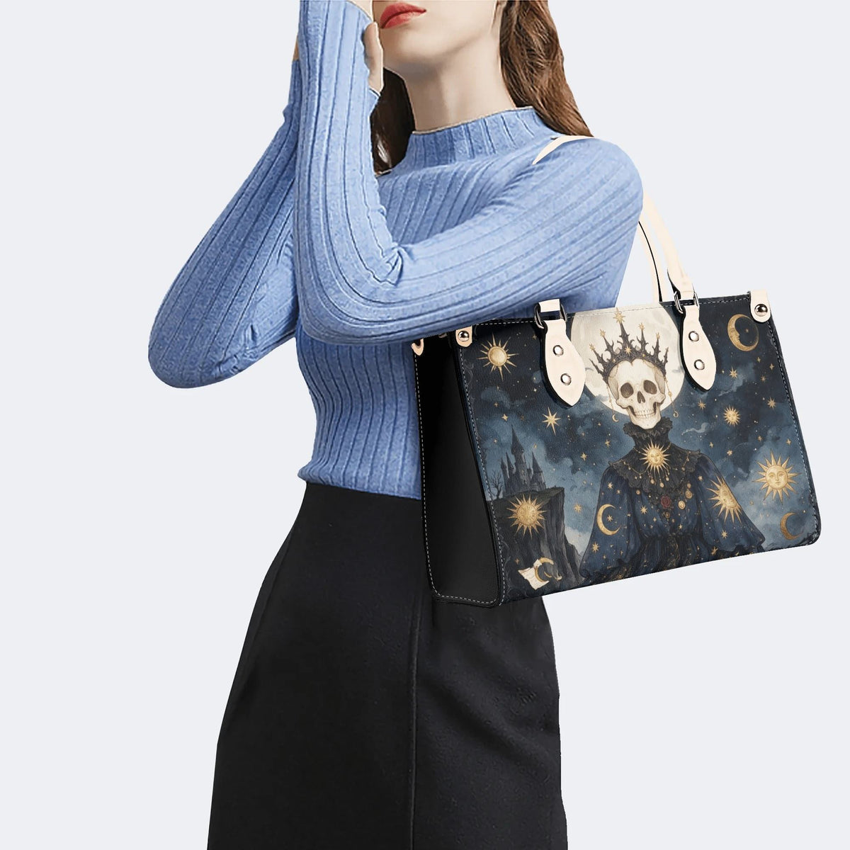 Skull Queen Print Handbag Factory Direct Sales