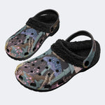 Dark Forest Mushroom - Fur Lined Slippers/Sandals