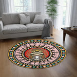 Retro Frog And Skull Print - Floor Mat