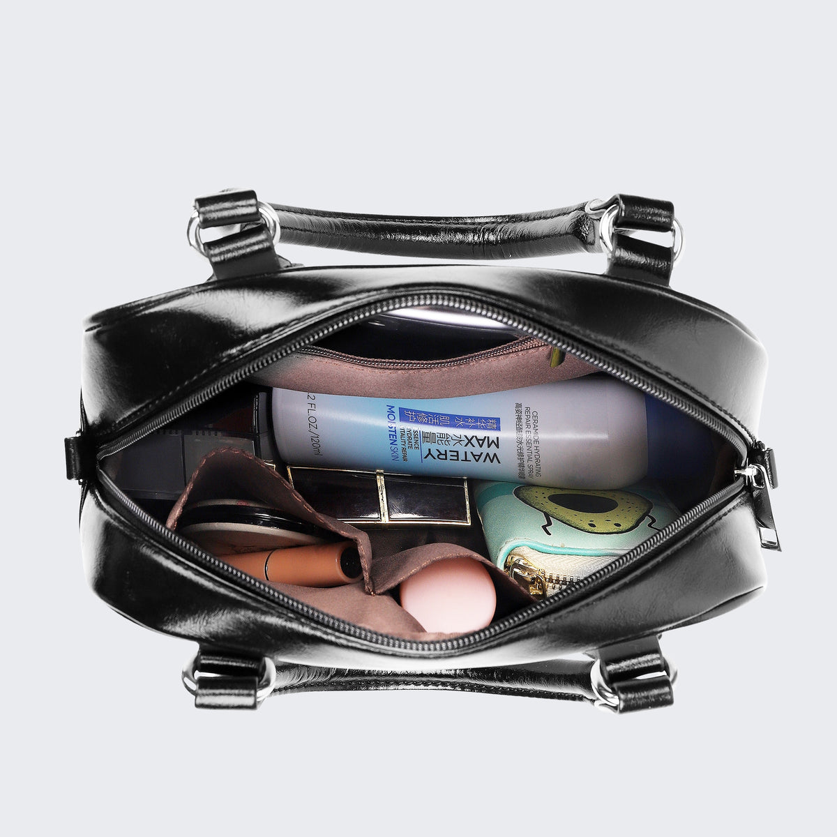 Don't Shake Hand - Leather Shoulder Handbag