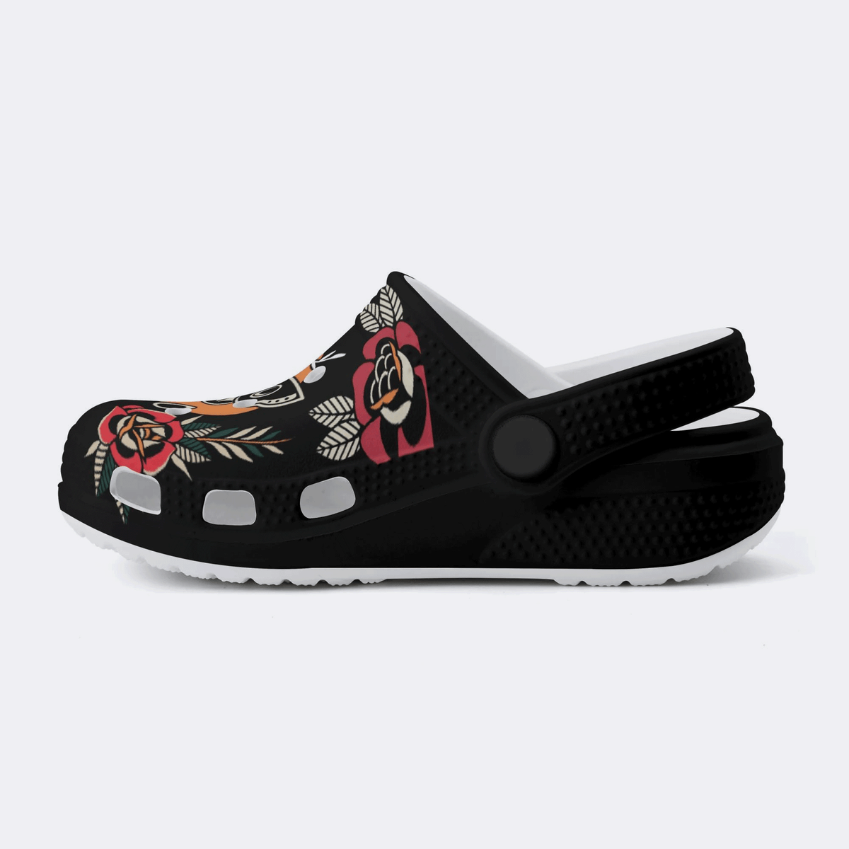 Death Moth Vintage Print - Kid's Slippers/Sandals