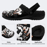 Dark Ghost Bubble - Fur Lined Slippers/Sandals