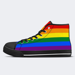 8-Color Pride Flag High Top Canvas Shoes