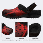 Crimson Fire Bird - Fur Lined Slippers/Sandals