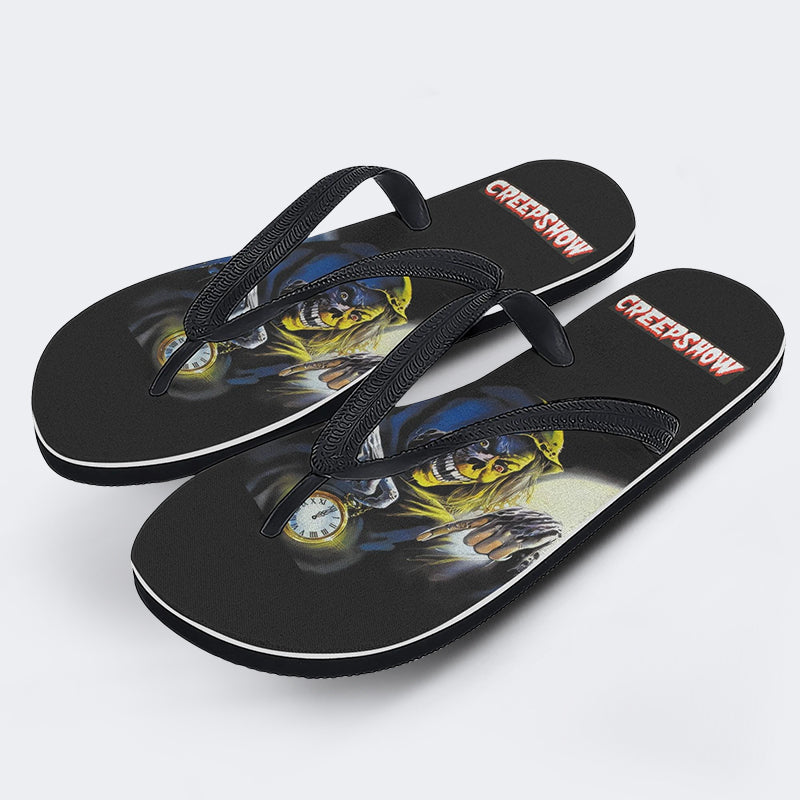 Horror Movie Vintage Graphic Print - Flip Flops