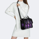 Forest Outside The Window - Leather Satchel Bag