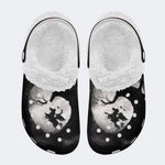 Horror Movie Graphic - Fur Lined Slippers