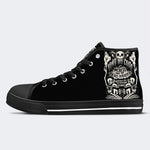 Unisex Horror Totenkopf Druck - High Top Canvas