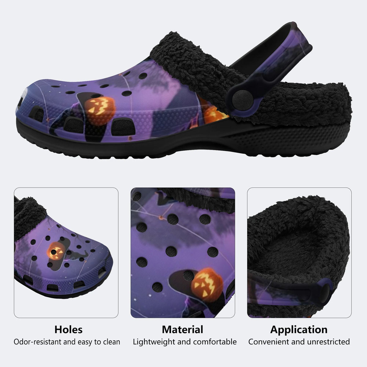 Creepy Night Witch - Fur Lined Slippers/Sandals