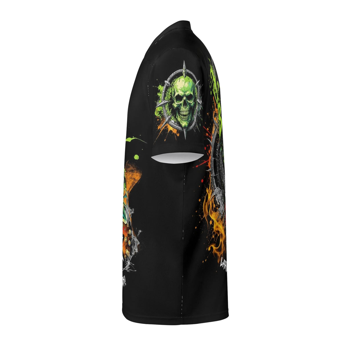Rock Guitar Skull - Men's All Over Printing Rugby Jersey