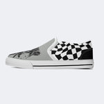 Unisex More Brains Print - Slip On Shoes