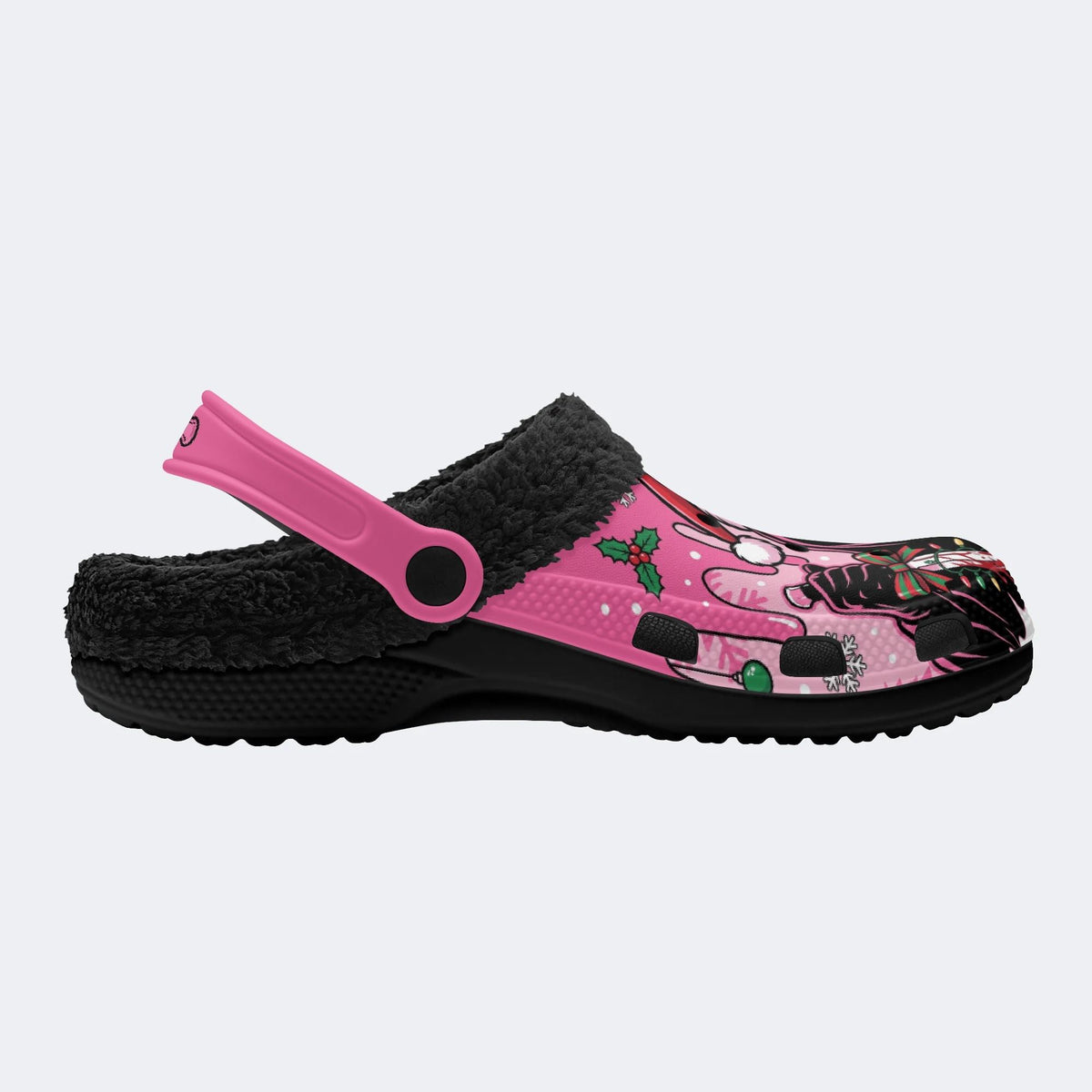 Gothmas Xmas Ghost‑ Fur Lined Slippers/Sandals
