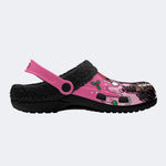 Gothmas Xmas Ghost‑ Fur Lined Slippers/Sandals