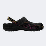 Gothic Spider Web - Fur Lined Slippers/Sandals