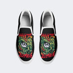 Unisex Retro Rock Print - Slip On Shoes